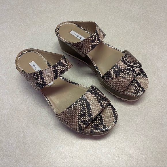 Diane Von Furstenberg Snake Print Sandals - Picture 2 of 9